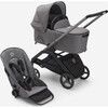 Bugaboo Dragonfly Seat + Bassinet Complete Set US Graphite/Grey Melange - Single Strollers - 1 - thumbnail