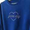 Youth Game Day Shine Rhinestone Cropped Sweatshirt, Blue - Sweatshirts - 2