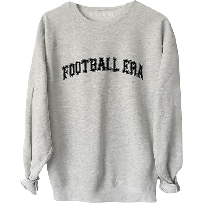 Adult Football Era Print Sweatshirt, Grey