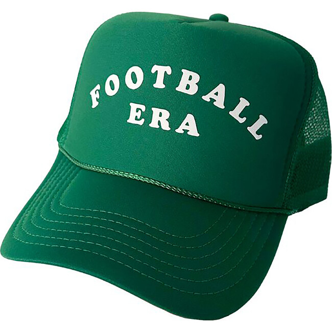 Adult Football Era Embroidered Foam Trucker Hat, Green