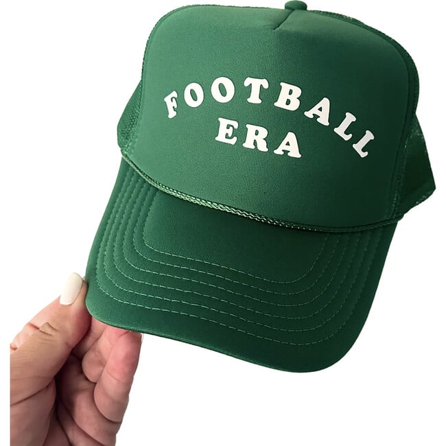 Adult Football Era Embroidered Foam Trucker Hat, Green - Hats - 2