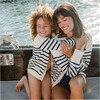 Kids Breton Stripe V-Neck Knit Cardigan - Cardigans - 2