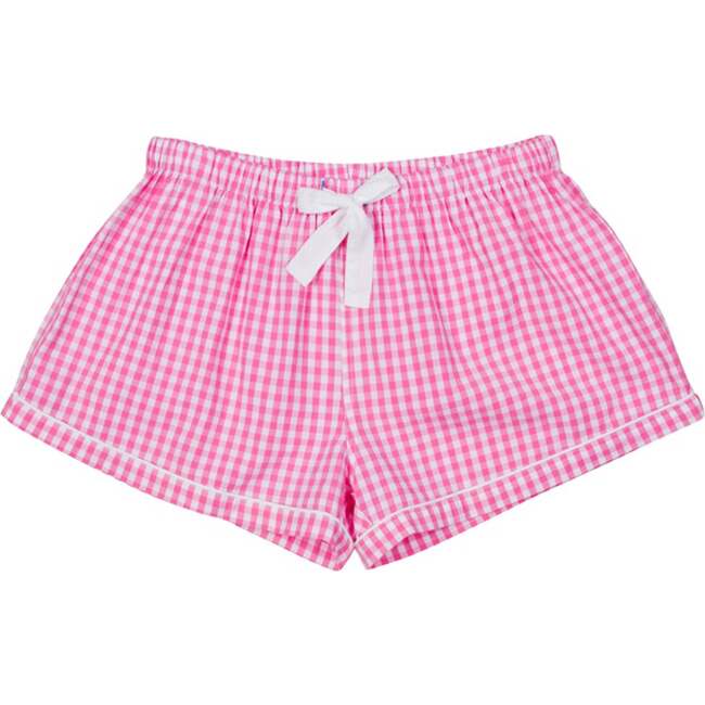 Women's Hepburn Gingham Pink Boxer Shorts