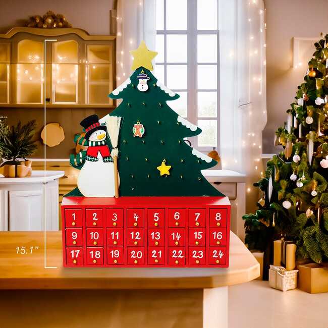 Wooden Snowman with Tree Advent Calendar - Advent Calendars - 5