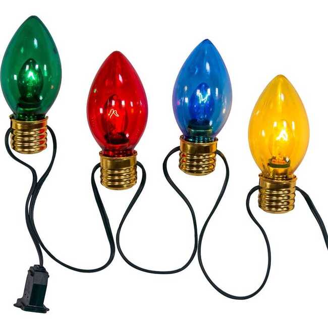 UL 10-Light Multi-Colored Giant C7 Bulb Light Set - Lights - 3