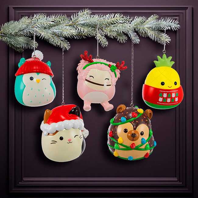 Squishmallows® Blow Mold Ornaments, Set of 5 - Ornaments - 3