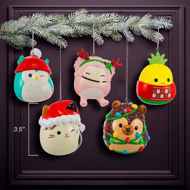 Squishmallows® Blow Mold Ornaments, Set of 5 - Ornaments - 4