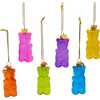 Noble Gems Glass Gummy Bear Ornaments 6-Piece Set - Ornaments - 3