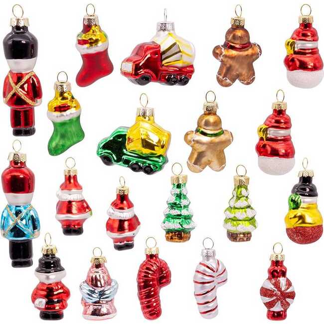 Petite Treasures Miniature Glass Ornaments, 20-Piece Set - Ornaments - 4