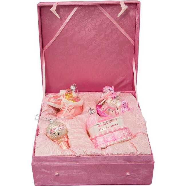 Noble Gems Glass Baby Girl Ornament Set - Ornaments - 2