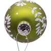 Green Leaf Design Ball Ornaments, 6 Piece Set - Ornaments - 4