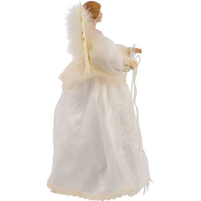 Indoor 10-Light 14.5-Inch Ivory Angel Treetop - Tree Toppers - 4