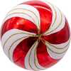 Gold, Red and White Glass Ball Ornaments, 6 Piece Set - Ornaments - 4