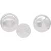 Clear Iridescent Ball, Onion and Teardrop Ornaments, 3 Piece Set - Ornaments - 3