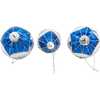 Glass Blue Snowflake Ball, Onion and Teardrop Shaped Ornaments, 3-Piece Set - Ornaments - 5