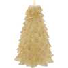 9-Inch Battery Operated Gold Christmas Tree Candle with LED Flicker Flame - Candles - 1 - thumbnail