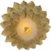 9-Inch Battery Operated Gold Christmas Tree Candle with LED Flicker Flame - Candles - 5