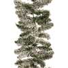 9-Foot Pre-Lit Warm White LED Snow Pine Garland - Garlands - 4