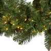 9-Foot Pre-Lit Warm White LED Noble Fir Garland - Garlands - 2