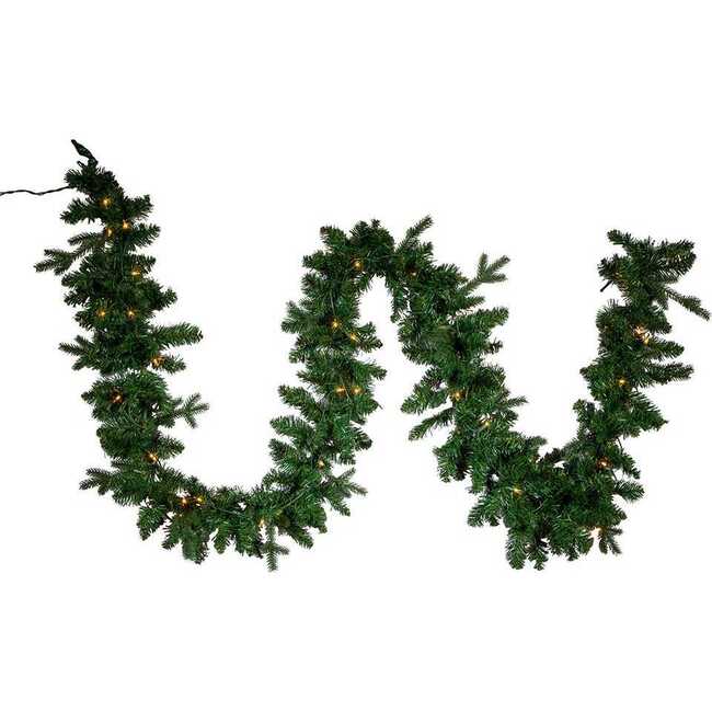 9-Foot Pre-Lit Clear Incandescent Jackson Pine Garland