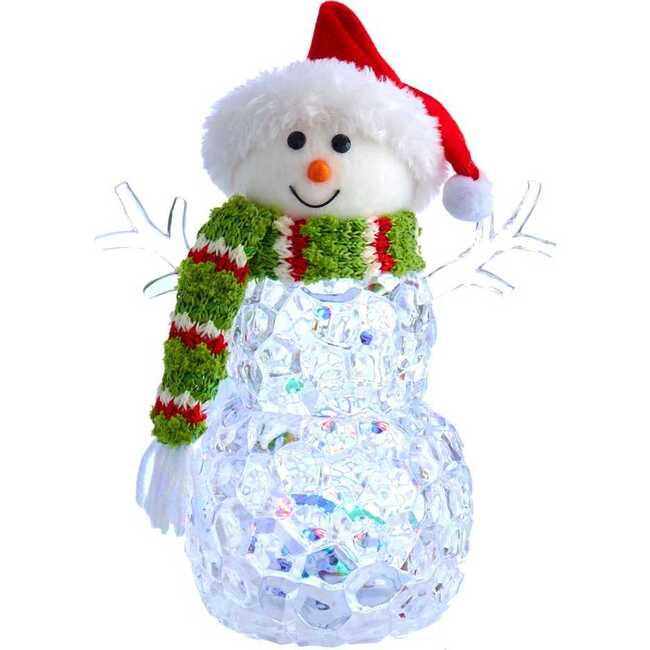 9.45-Inch Battery-Operated Light-Up Snowman Table Piece