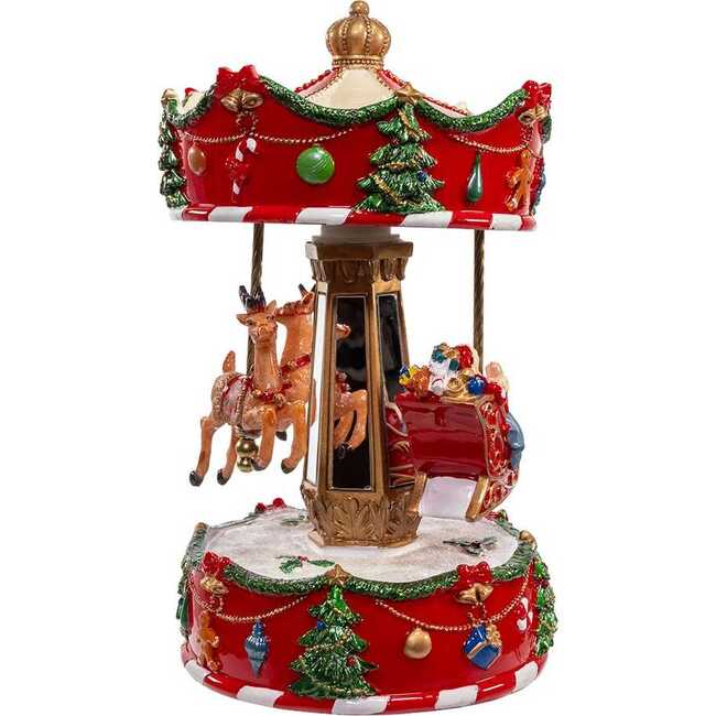 8.7-Inch Musical Wind-Up Carousel Tablepiece - Accents - 2