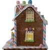 8-Inch Battery Operated LED Lighted Gingerbread Bubblegum Factory - Accents - 4