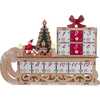 8.30-Inch Battery Operated 6-light LED Santa Sleigh With Advent Calendar - Advent Calendars - 1 - thumbnail