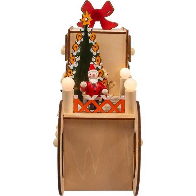 8.30-Inch Battery Operated 6-light LED Santa Sleigh With Advent Calendar - Advent Calendars - 2