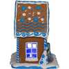 7-Inch LED Hanukkah Gingerbread House Tablepiece - Accents - 3