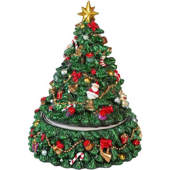 7-Inch Christmas Tree Revolving Music Box - Accents - 2