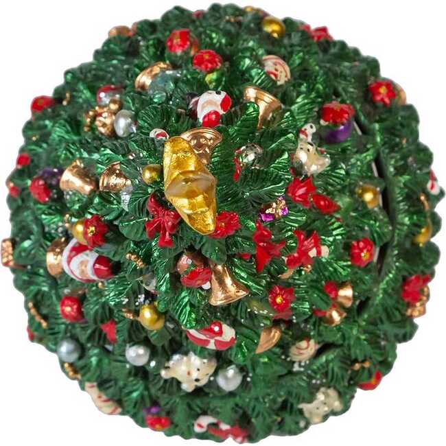 7-Inch Christmas Tree Revolving Music Box - Accents - 5