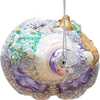 7-Inch Bellissimo Glass Periwinkle Santa Ornament - Ornaments - 6