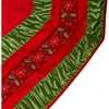 72-Inch Red and Green Gathered Border Tree Skirt - Tree Skirts - 4