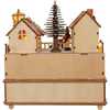 7.87-Inch Wooden LED Light-Up Santa Musical Christmas Village - Accents - 3