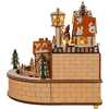 7.87-Inch Wooden LED Light-Up Santa Musical Christmas Village - Accents - 4