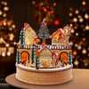 7.87-Inch Wooden LED Light-Up Santa Musical Christmas Village - Accents - 7