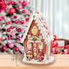 7.87-Inch Battery Operated LED Gingerbread House With Heart - Accents - 3