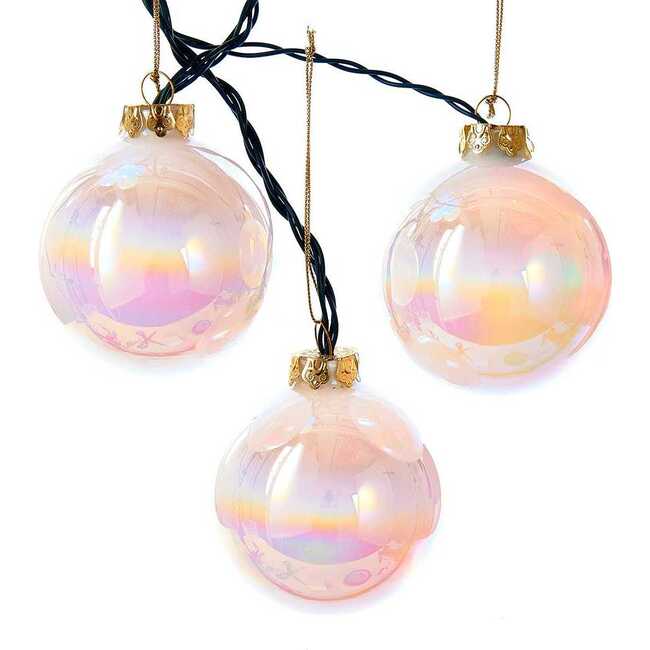 6-Light 80MM LED Glass Ball Light Set