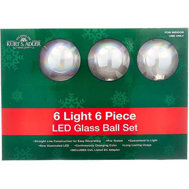 6-Light 80MM LED Glass Ball Light Set - Lights - 3