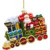 6-Inch Bellissimo Glass Santa with Train Ornament - Ornaments - 2