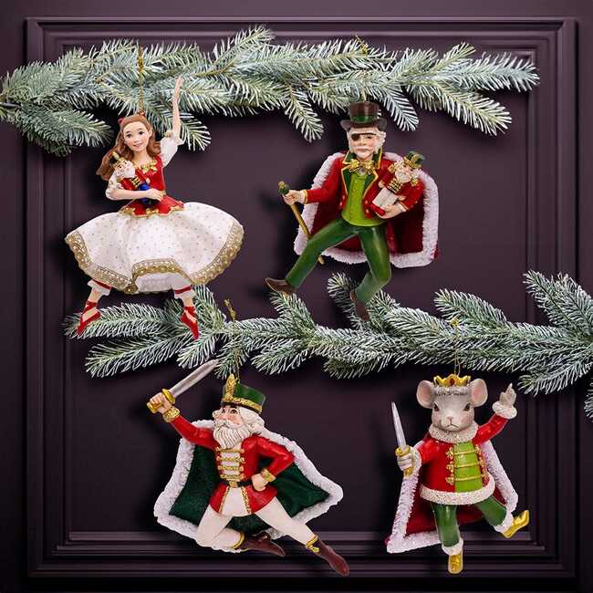 6-Inch Resin Nutcracker Suite 4-Piece Ornament Set - Ornaments - 2