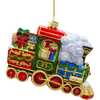 6-Inch Bellissimo Glass Santa with Train Ornament - Ornaments - 4