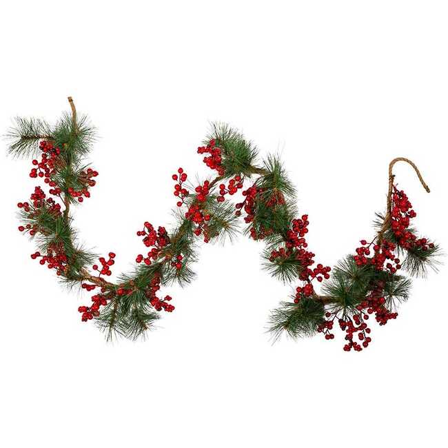 6-Foot x 12-Inch Berry Rope Garland