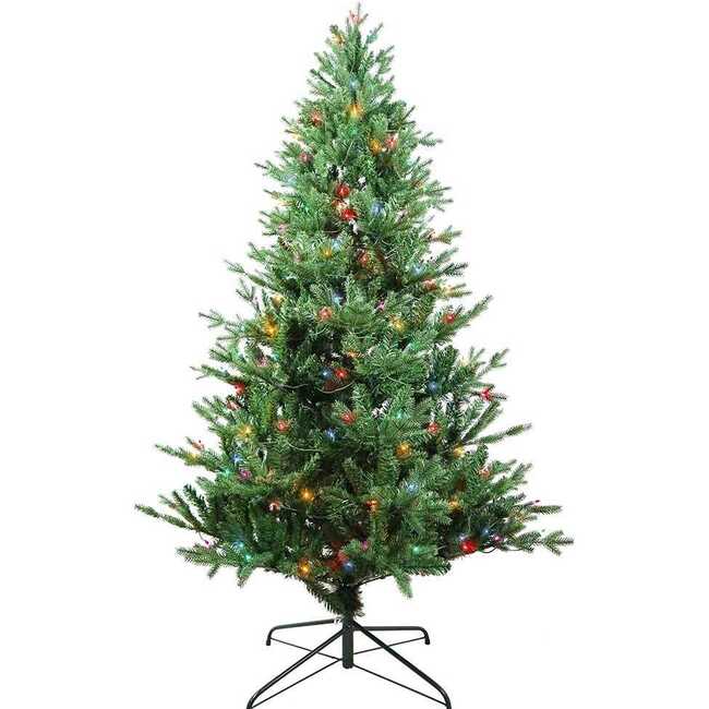 6-Foot Pre-Lit Multi-Color Incandescent Jackson Pine Tree