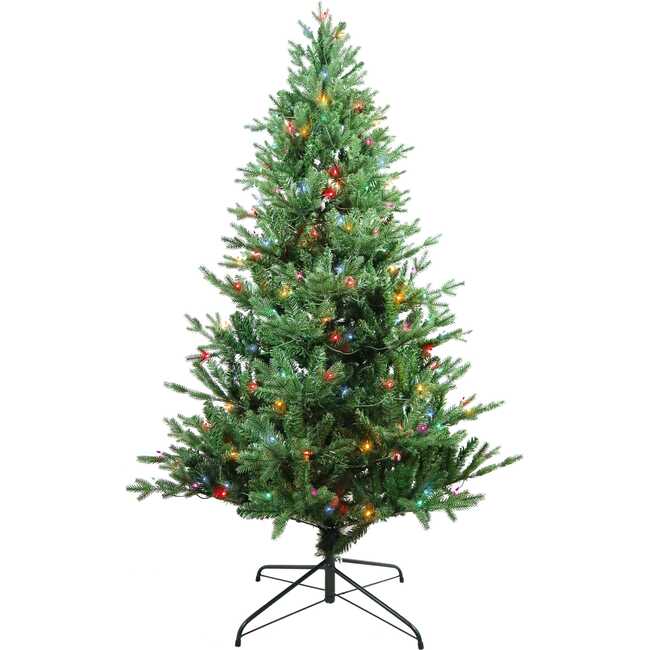 6-Foot Pre-Lit Multi-Color Incandescent Jackson Pine Tree - Trees - 3