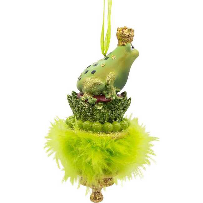 6.25-Inch Holly Hats Frog Prince Ornament - Ornaments - 2