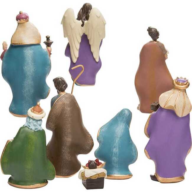 6.25-Inch Resin Nativity Set of 8 Pieces - Accents - 4
