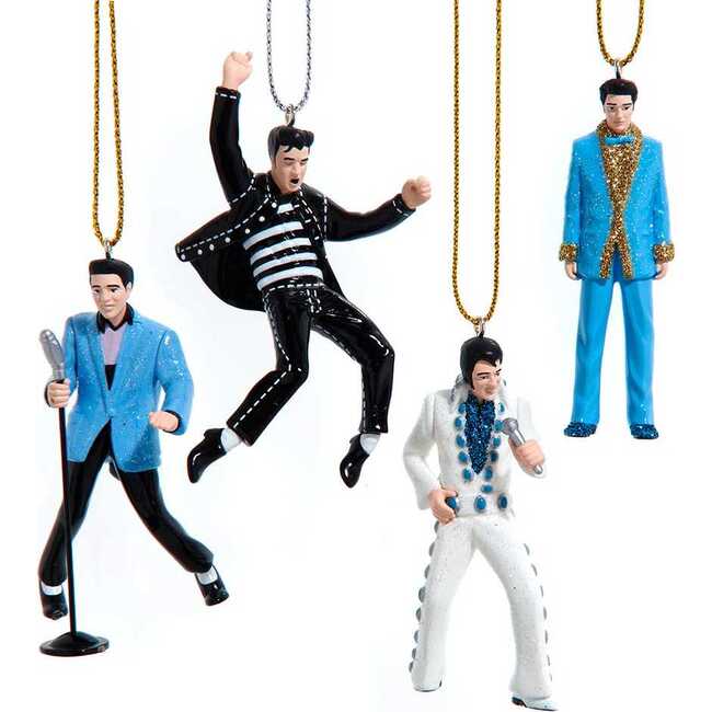 4pc Elvis Presley® Miniature Ornaments