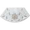 54-Inch Ivory Holly Tree Skirt - Tree Skirts - 3